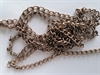 Kæde. Kobberbrun dekorations kæde. Ca. 2,75 m.