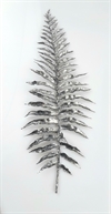 Langt dekorations blad. Sølv. Længde ca. 32 cm. 