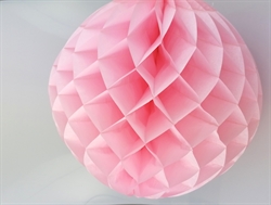 Honeycomb. Ball paber 40 cm. Lys rød.