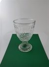 Glas rillet stage evt. til at plante i. Ø 11 cm. H. 16 cm.